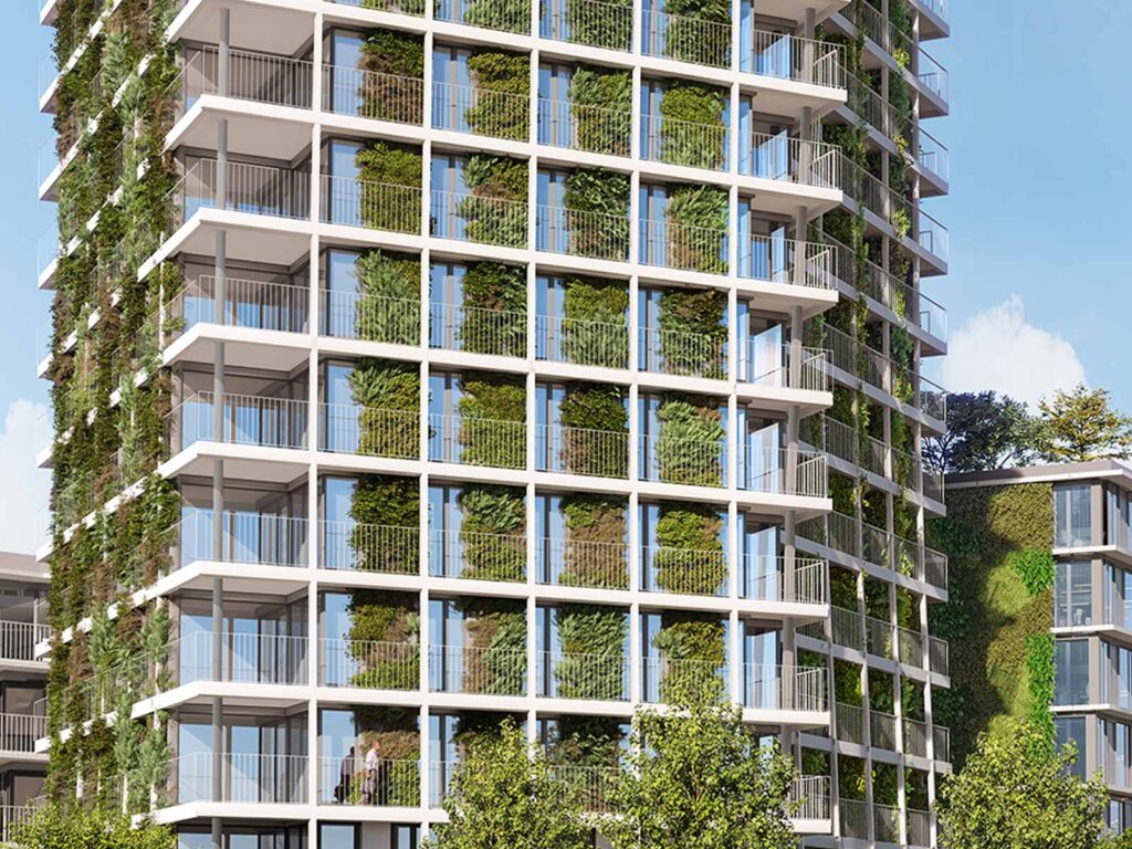 Mit einer begrünten Fassade, lebt es sich nicht nur angenehmer sondern auch schöner. (© greencitywall.ch)